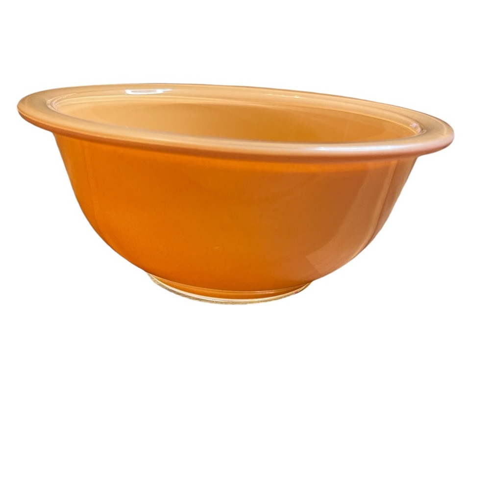 Vintage Pyrex  Peach Nesting Bowl 322, 1L, Salmon Pyrex Clear Bottom Mixing Bowl
